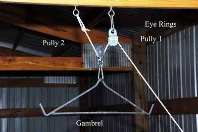 How to CORRECTLY use Gambrel Pulley Game Hoist .